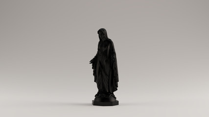 Black Virgin Mary Mother of Jesus Statue 3d illustration 3d render