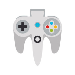 Modern videogame console gamepad with buttons