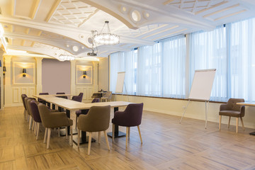 Interior of a luxury hotel conference room