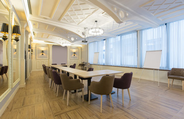 Interior of a luxury hotel conference room