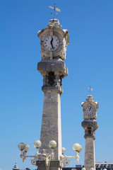 Fototapeta na wymiar Clocks of La Concha Bay, San Sebastian, Guipuzcoa, Spain