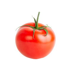 Tomato. Fresh vegetable isolated over white background.
