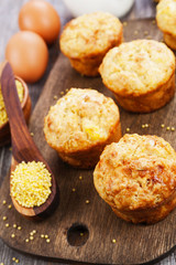 Unsweetened millet muffins