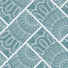 Line art seamless pattern for fabric or wrapping paper. Background with hand-drawn elements