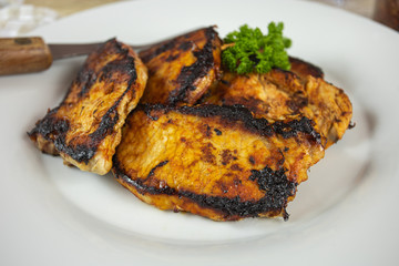 filet de porc grillé