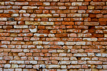 Obraz premium old red brick wall texture