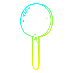 cold gradient line drawing cartoon lollipop