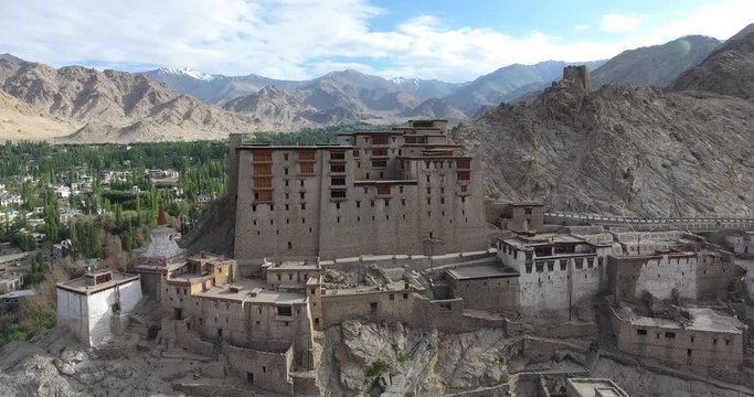 Leh Palace is a former royal palace overlooking the Ladakhi Himalayan town of Leh. A precursor to the Potala Palace in Lhasa, Tibet, the palace was built by King Sengge Namgyal in the 16th century.