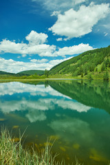 Mountain Altai , Ulagansky lake