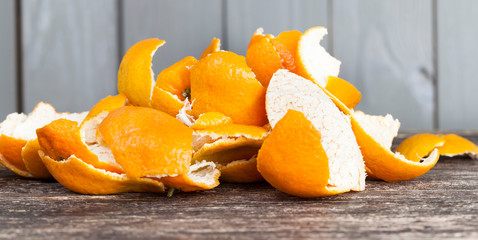 garbage rind tangerines