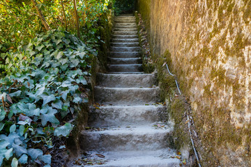 Stairs. Abstract steps. Stairs in the city. Granite stairs. Stone stairway often seen on monuments...