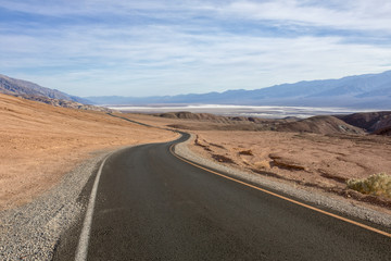 Fototapeta na wymiar Artist's Drive in the death valley national park USA