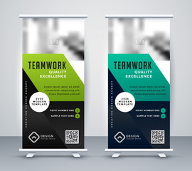 professional cosporate business rollup banner design