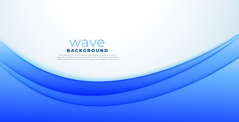 business style presentation blue wave background