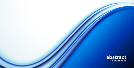 stylish blue business wave presentation background