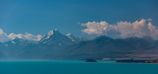 Fototapeta na wymiar Mount Cook from Lake Pukaki, South Island, New Zealand