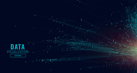 data technology network lines background