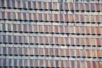 Figured brickwork. Abstract Background.