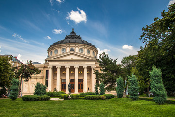 Romanian Athenaeum, concert hall in the center of Bucharest, Romania