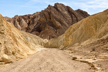 Gold Canyon in the death Valley National Park
