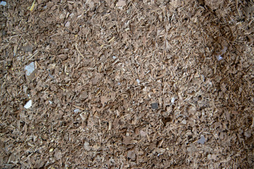 Taking photographs of wood plywood, used for making pellets