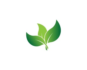 Logos of green leaf ecology nature element vector icon