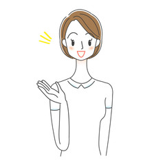 女性　看護師　医療従事者　白衣