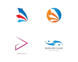 Arrows vector illustration icon Logo Template design