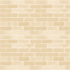 Seamless design vintage style in natural light ancient cream beige yellow brown brick wall textured...