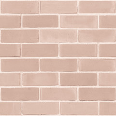 Seamless design vintage style light pastel red brown tone brick wall detailed pattern textured background