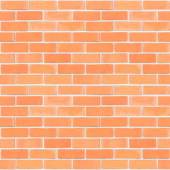 Seamless design vintage style orange brown brick wall detailed pattern textured background