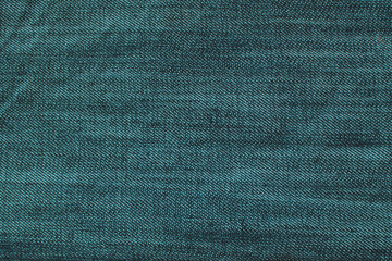 Dark aquamarine denim texture, backdrop for design