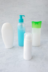 One blue gel is much better than the other three sun protection creams. A refreshing, rejuvenating natural cream