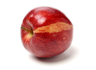 Red apples isolated on white background