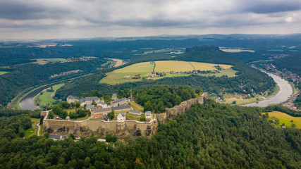 Fototapeta na wymiar Festung Königsstein (Sachsen)