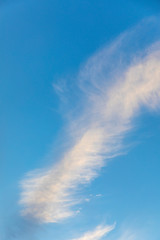scenic soft clouds in late afternoon with  blue sky