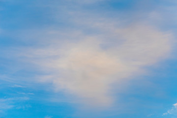 scenic soft clouds in late afternoon with  blue sky