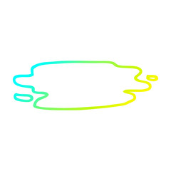 cold gradient line drawing cartoon pool of blood