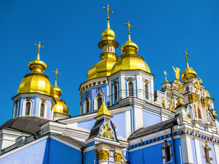 Fototapeta na wymiar St. Michael Golden-Domed Monastery in Kiev, Ukraine