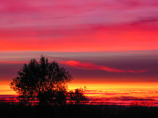 Fototapeta na wymiar Amazing Italian Sunset