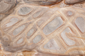 Natural sandstone patterns smooth shapes