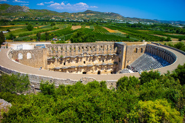 Aspendos ancient theatre ruin
