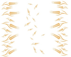 Agriculture wheat Logo Template vector icon design 