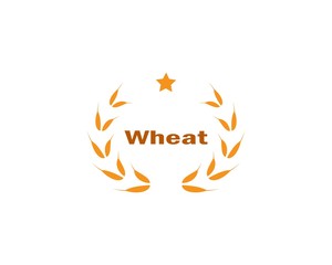 Agriculture wheat Logo Template vector icon design 