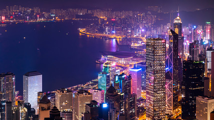 Hong Kong cityscape night light 6