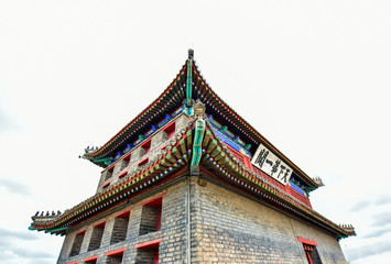 Fototapeta premium The part of ancient architecture in Shanhaiguan, the Great Wall, China