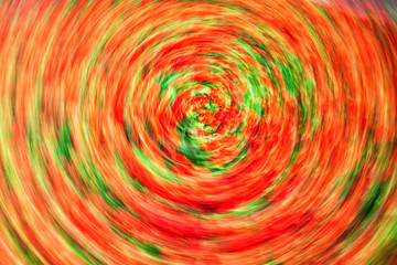 Abstract round summer red green background