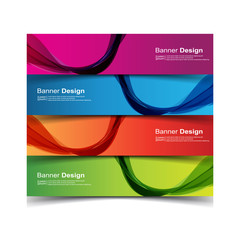 Fototapeta premium Vector Abstract banner web template