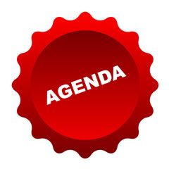 red vector banner agenda