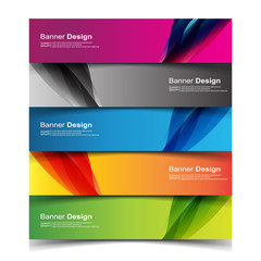 Fototapeta premium Vector Abstract banner web template